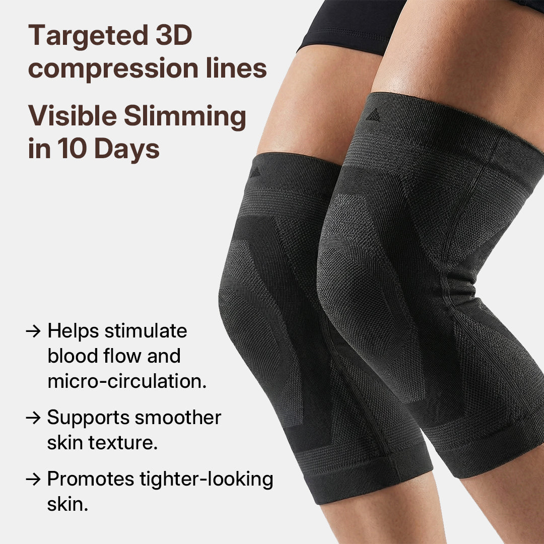 Silix™ 3D Compression Knee Sleeves –Say Goodbye to Saggy, Uneven-Looking Legs