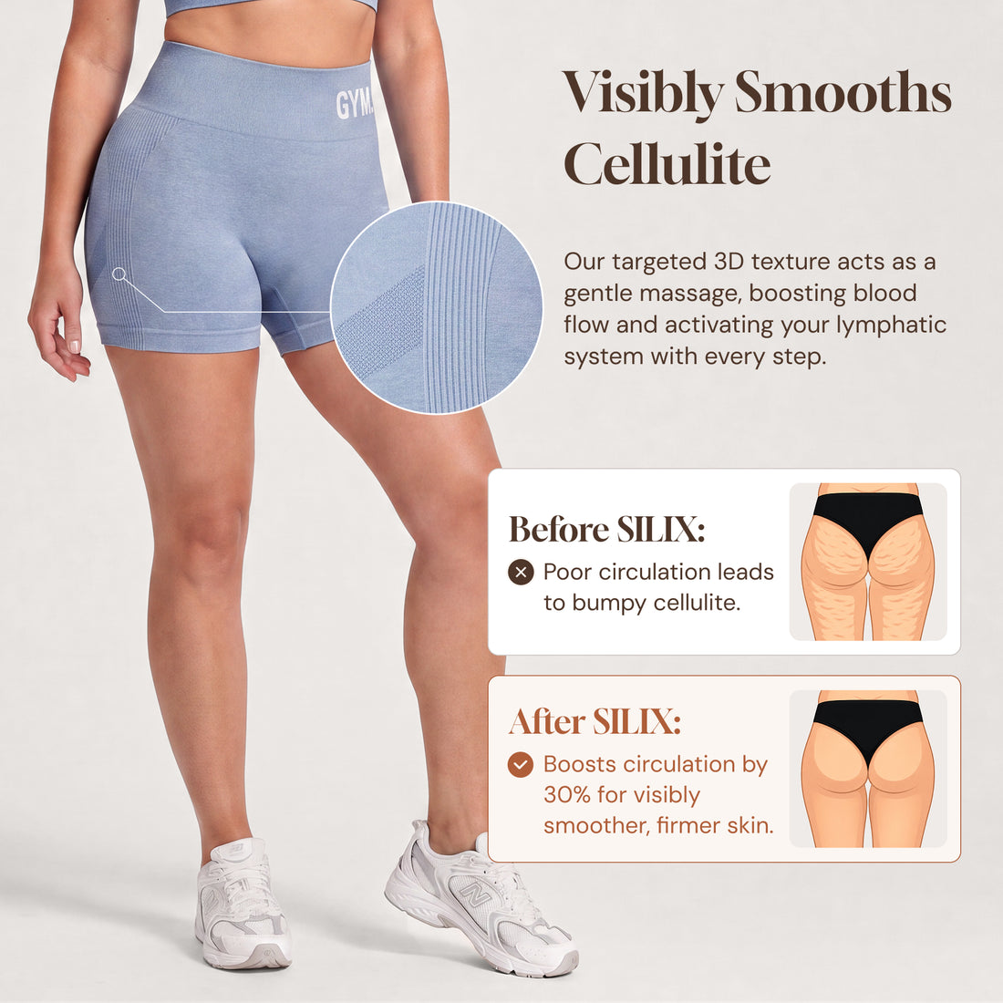3D Cellusmooth High-Rise & Lift Short 6''  | Silix