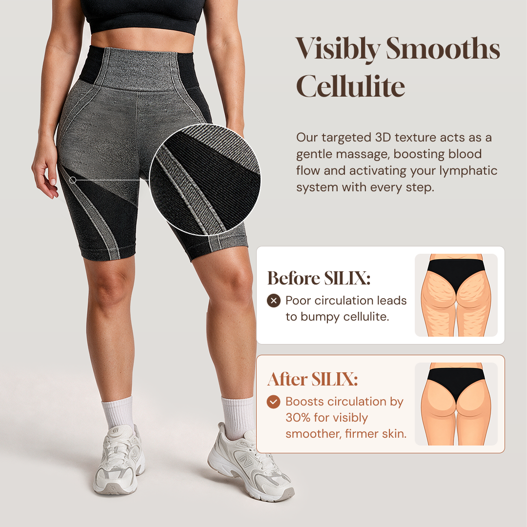 3D Cellusmooth Contour &  Compression Short 8''  | Silix