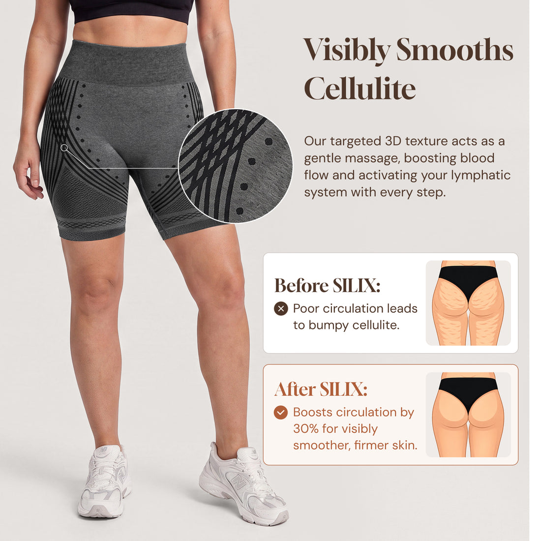 3D CelluSmooth Booty Shorts | Silix