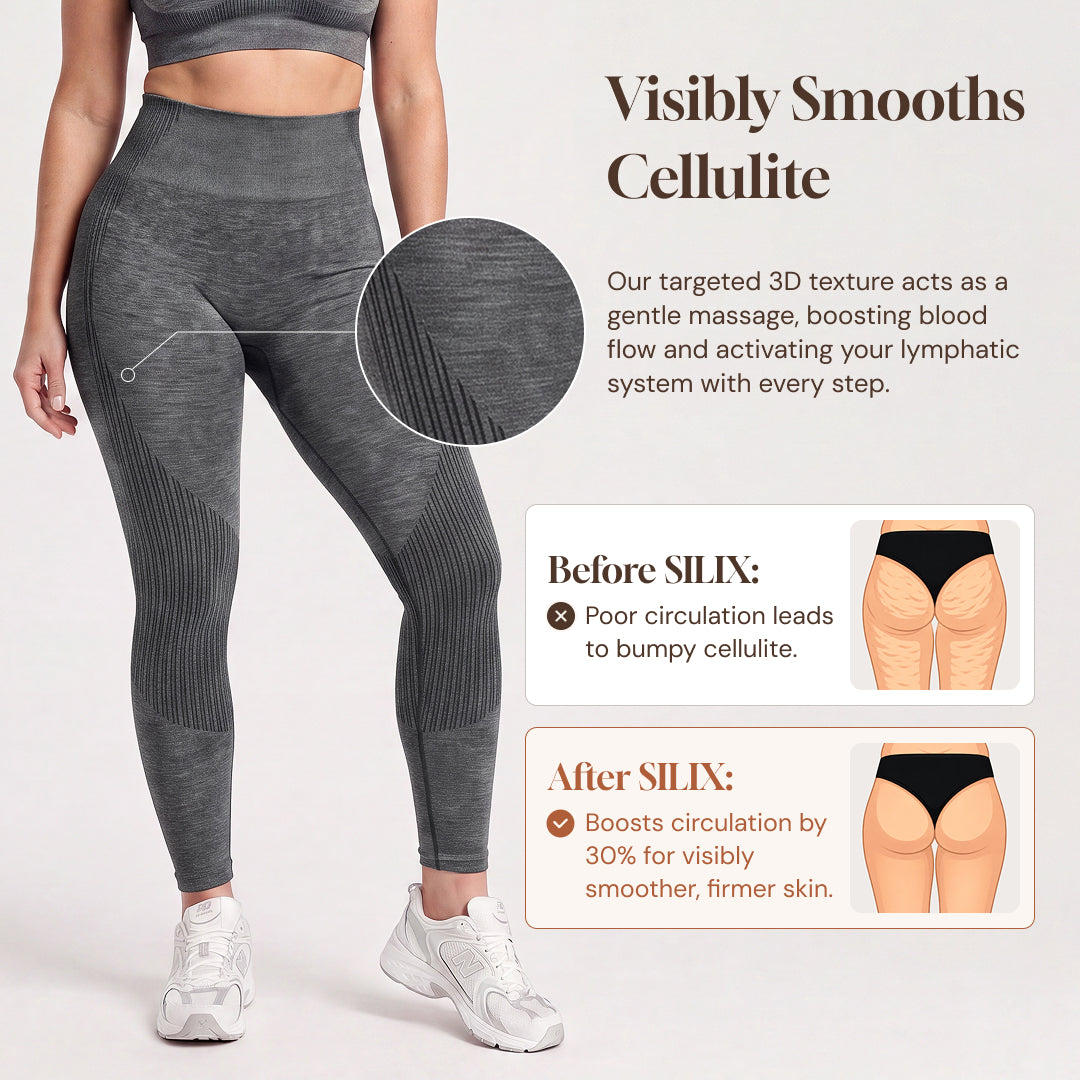 3D CelluSmooth Seamless Sculpting Ankle-Length Leggings | Silix