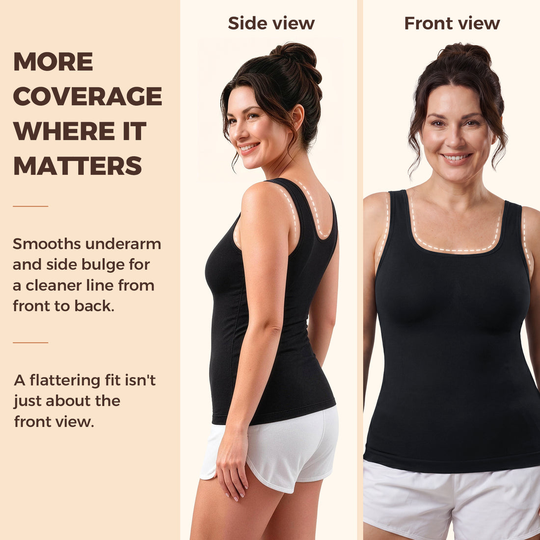 SILIX Wide-Strap Tummy Control Shaping Tank
