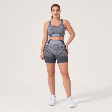 3D CelluSmooth Seamless V-Shape Active Short Set | Silix